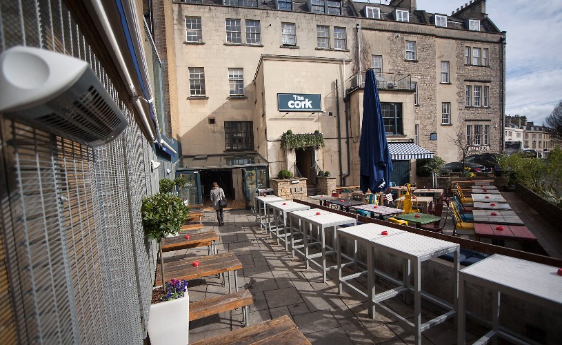 The Cork beer garden